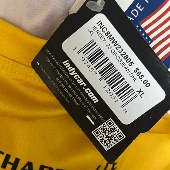 🆕 Indy Car Official Racing Jersey DHL Racing Team Jersey NWT - Picture 9 of 12